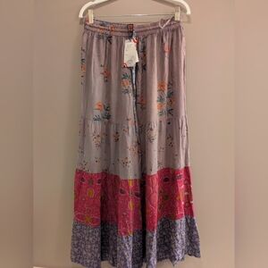 Sacred Threads Floral Patchwork Pants L/XL NWT